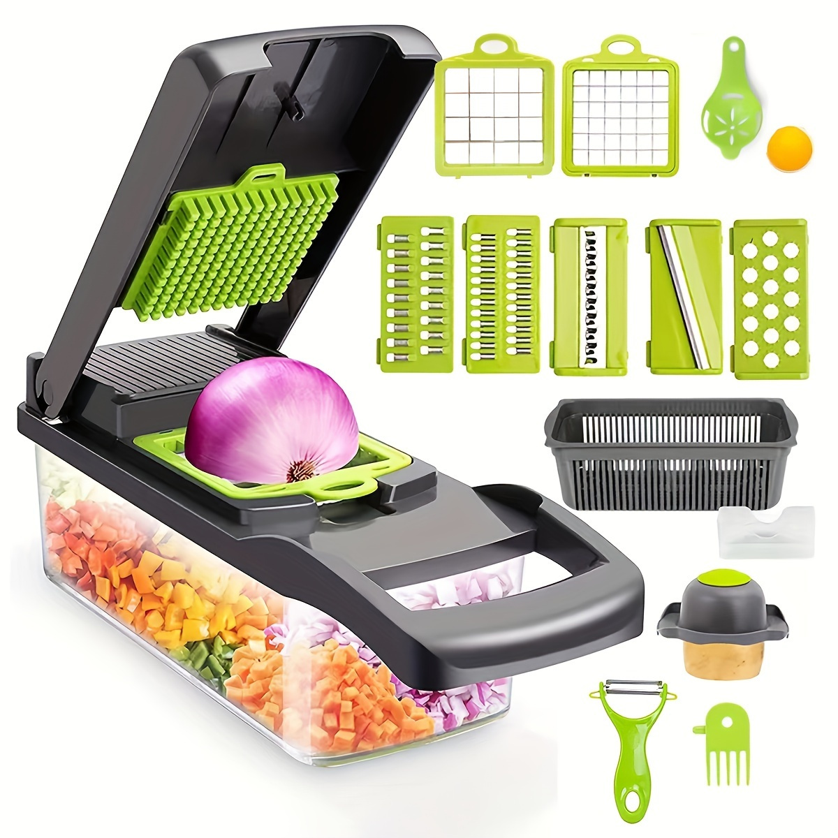 Pencacah Sayuran 16-in-1 - Pen - Kitchen Gadgets Luxury ulasan dan harga